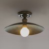 Ceiling lamp Incanti Lena, metal, antique black/matt gold, 1XE27, D.40 cm