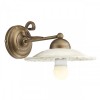 Wall lamp Incanti Lea, metal, brass patina, 1XE27