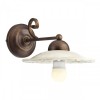 Wall lamp Incanti Lea, metal, brass patina, 1XE27