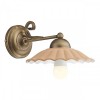 Wall lamp Incanti Lea, metal, brass patina, 1XE27
