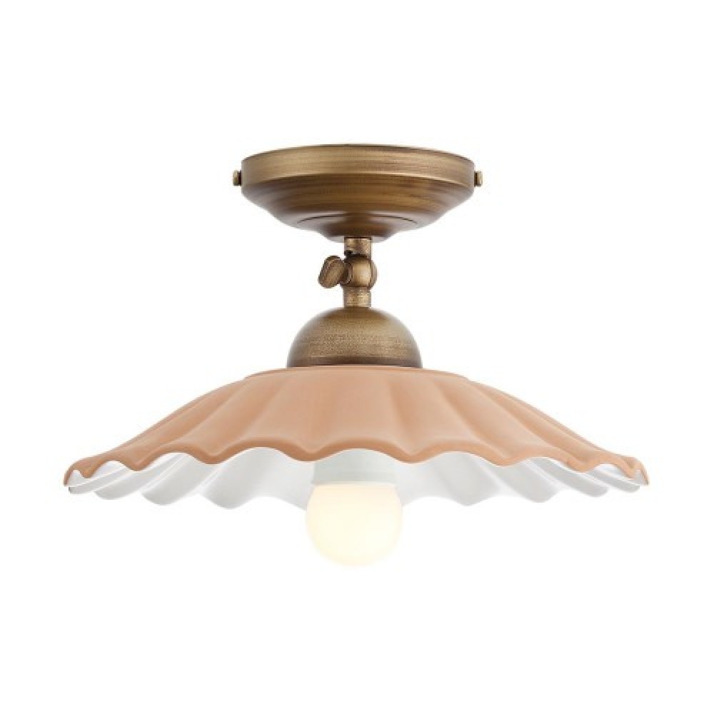 Ceiling lamp Incanti Lea, metal, brass patina/brown, 1XE27