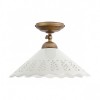 Ceiling lamp Incanti Lea, metal, brass patina/brown, 1XE27