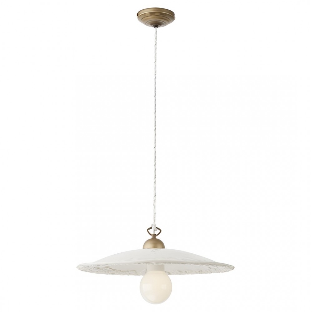 Suspension Incanti Lea, metal, brass/brown, 1XE27