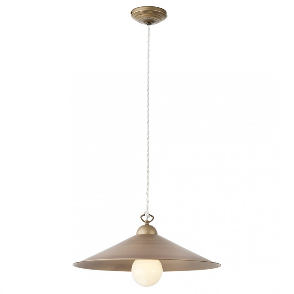 Suspension Incanti Lea, metal, brass/brown, 1XE27