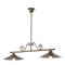 Suspension Incanti Lea, metal, brass/brown, 2XE27