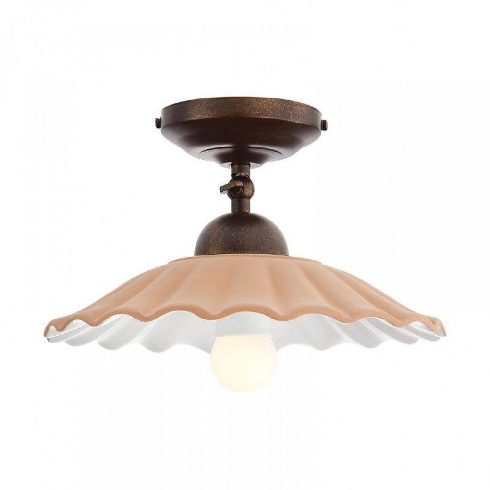 Ceiling lamp Incanti Lea, metal, brass patina/brown, 1XE27