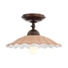 Ceiling lamp Incanti Lea, metal, brass patina/brown, 1XE27
