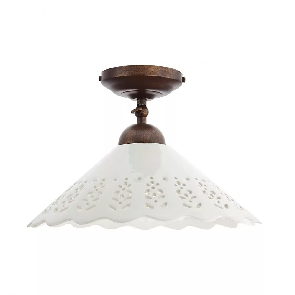 Ceiling lamp Incanti Lea, metal, brass patina/brown, 1XE27