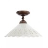 Ceiling lamp Incanti Lea, metal, brass patina/brown, 1XE27