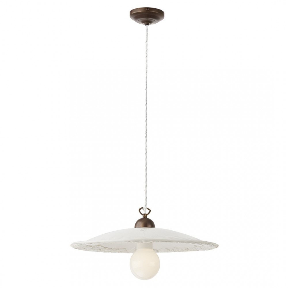 Suspension Incanti Lea, metal, brass/brown, 1XE27