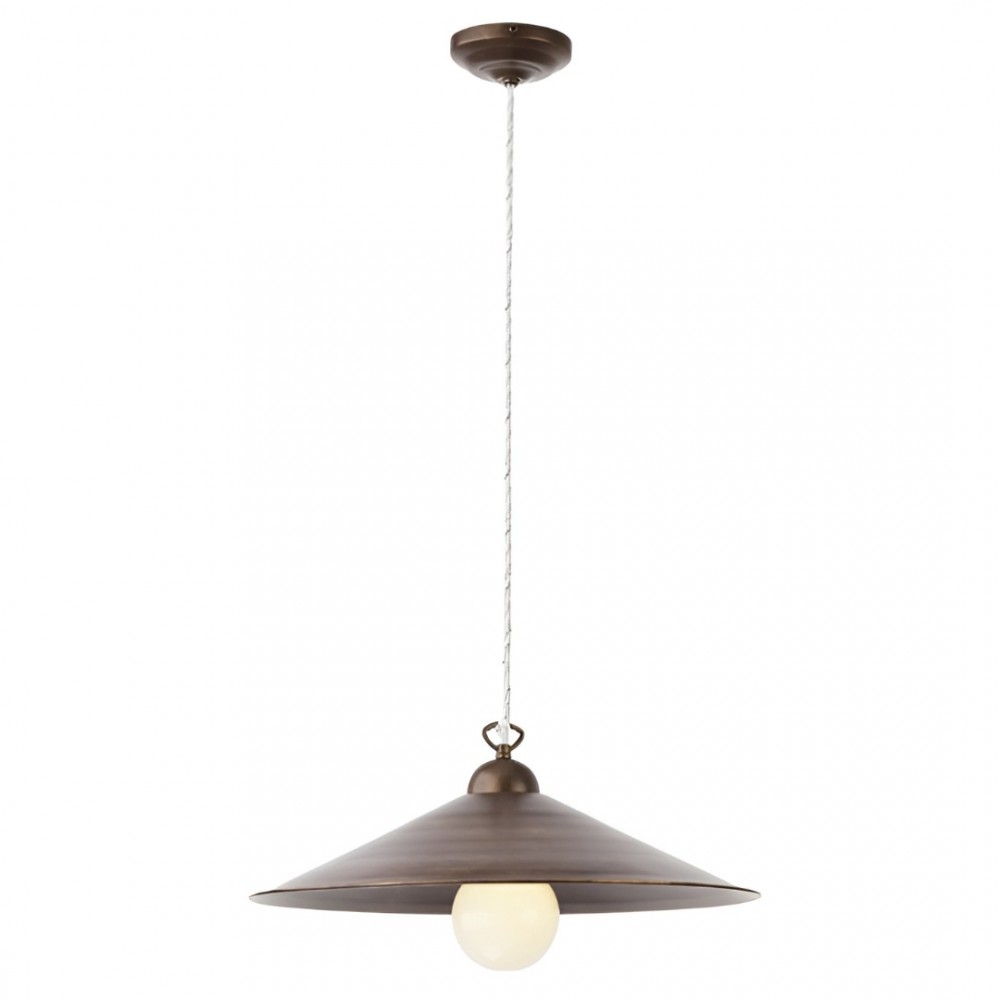 Suspension Incanti Lea, metal, brass/brown, 1XE27
