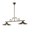 Suspension Incanti Lea, metal, brass/brown, 2XE27