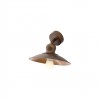 Wall lamp/Ceiling lamp Incanti Lena, metal, antique black/matt gold, 1XE27, H.17 cm
