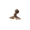 Wall lamp/Ceiling lamp Incanti Lena, metal, antique black/matt gold, 1XE27, H.17 cm