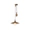 Suspension Incanti Lena, metal, antique black/matt gold, 1XE27, D.40 cm