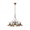 Chandelier Incanti Lena, metal, antique black/matt gold, 5XE27, D.66 cm