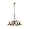Chandelier Incanti Lena, metal, antique black/matt gold, 5XE27, D.66 cm