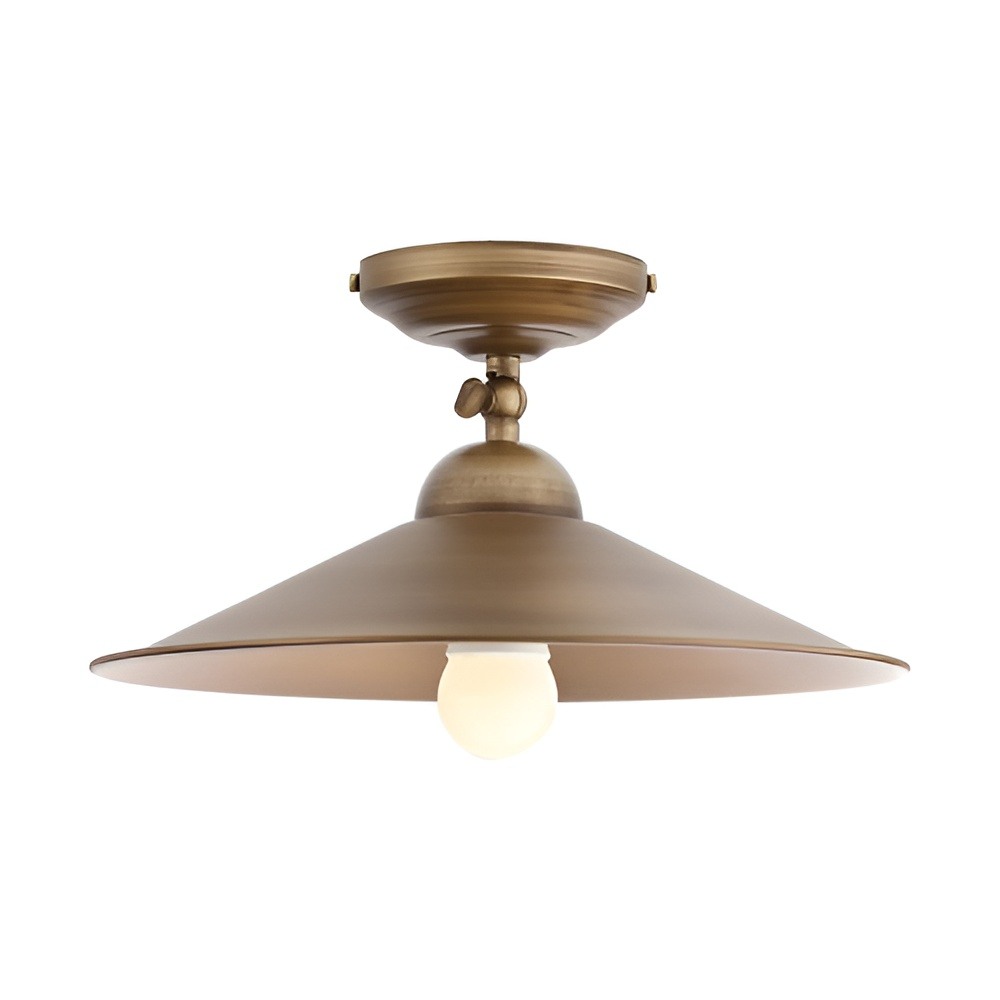 Ceiling lamp Incanti Lea, metal, brass patina/brown, 1XE27