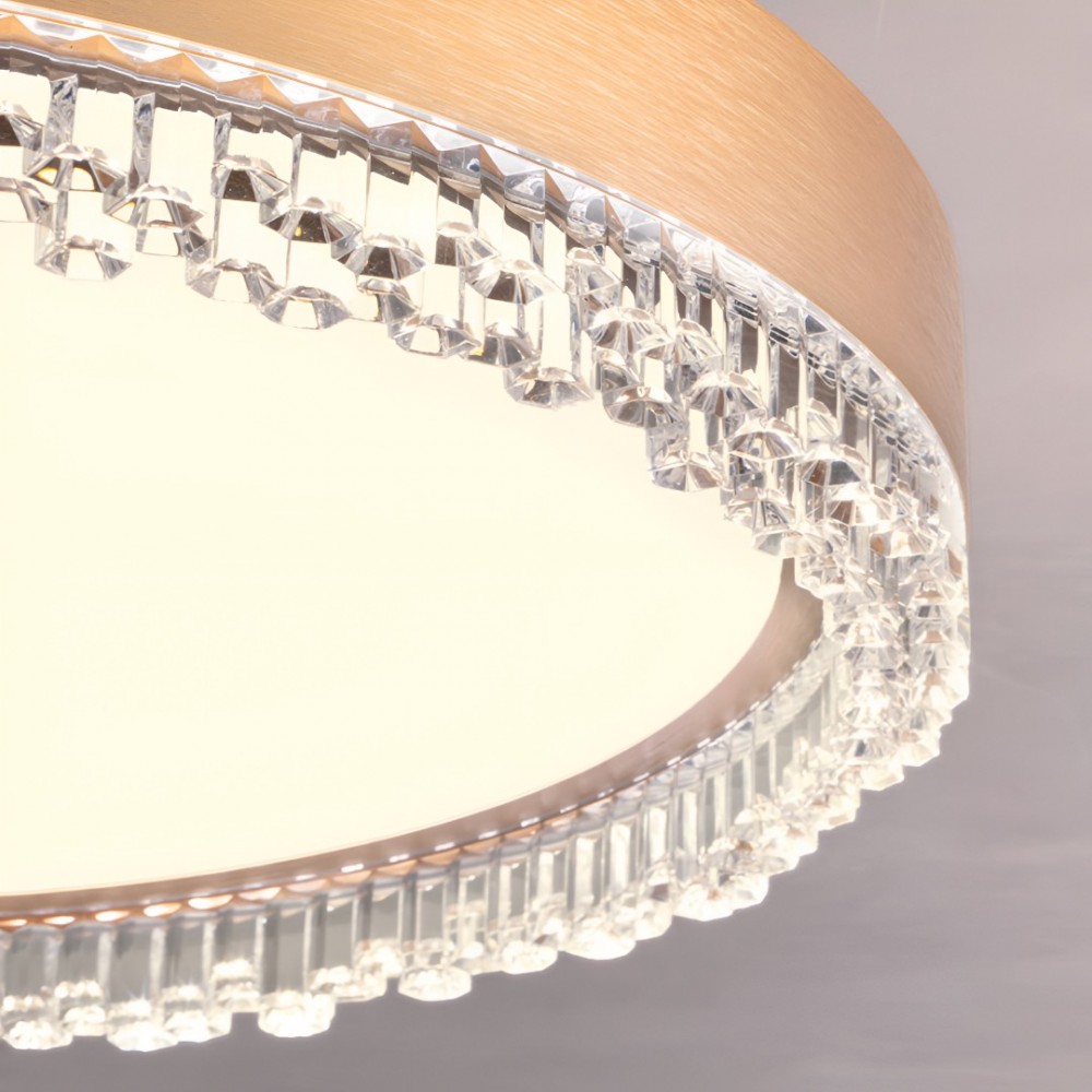 Ceiling lamp Incanti Monarch, metal, matt gold, LED CCT, 40W, 2341 lumens, 3000K/4000K/6000K, D.40 cm