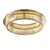 Ceiling lamp Incanti Akala, metal, gold plated, dimmable, LED, 23W, 1800 lumens, warm white 3000K, D.40 cm