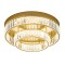 Ceiling lamp Incanti Akala, metal, gold plated, dimmable, LED, 49W, 3920 lumens, warm white 3000K, D.50 cm