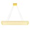 Suspension Incanti Akala, metal, gold plated, dimmable, LED, 60W, 4560 lumens, warm white 3000K, L.120 cm