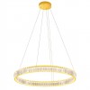 Suspension Incanti Akala, metal, gold plated, dimmable, LED, 49W, 3626 lumens, warm white 3000K, D.80 cm