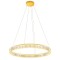Suspension Incanti Akala, metal, gold plated, dimmable, LED, 49W, 3626 lumens, warm white 3000K, D.80 cm