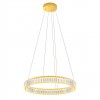 Suspension Incanti Akala, metal, gold plated, dimmable, LED, 35W, 2800 lumens, warm white 3000K, D.60 cm