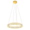 Suspension Incanti Akala, metal, gold plated, dimmable, LED, 35W, 2800 lumens, warm white 3000K, D.60 cm
