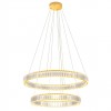 Suspension Incanti Akala, metal, gold plated, dimmable, LED, 84W, 6142 lumens, warm white 3000K, D.80 cm