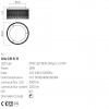 Ceiling lamp Incanti Vanesia, metal, brushed gold, dimmable, LED CCT, 28W, 2200 lumens, 3000K/4000K/6000K, D.40 cm
