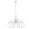 Chandelier Incanti Circe, metal, glossy white, 6XE14, D.72 cm