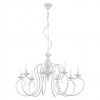 Chandelier Incanti Circe, metal, glossy white, 8XE14, D.92 cm