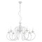Chandelier Incanti Circe, metal, glossy white, 8XE14, D.92 cm