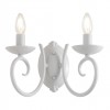 Wall lamp Incanti Circe, metal, glossy white, 2XE14, H.20 cm
