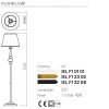 Floor lamp Incanti Elizee, metal, fabric, bronze, 1XE27, H.151 cm