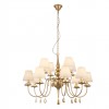 Chandelier Incanti Elizee, metal, fabric, bronze, 12XE14, D.92 cm