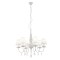 Chandelier Incanti Elizee, metal, fabric, matt white, 6XE14, D.75 cm