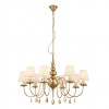 Chandelier Incanti Elizee, metal, fabric, bronze, 8XE14, D.92 cm