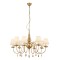Chandelier Incanti Elizee, metal, fabric, bronze, 8XE14, D.92 cm