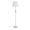 Floor lamp Incanti Elizee, metal, fabric, matt white, 1XE27, H.151 cm