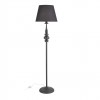 Floor lamp Incanti Elizee, metal, fabric, matt black, 1XE27, H.151 cm