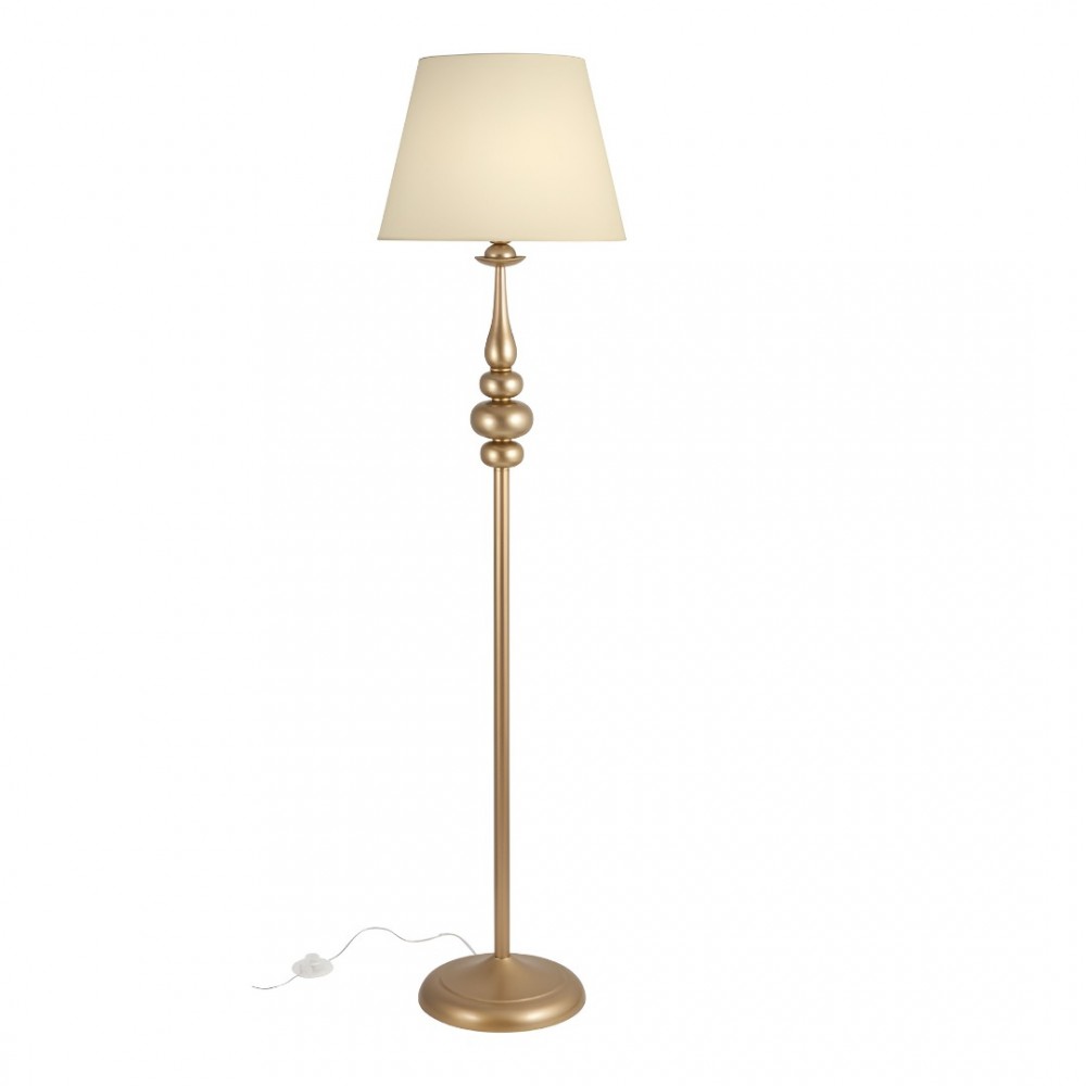 Floor lamp Incanti Elizee, metal, fabric, bronze, 1XE27, H.151 cm