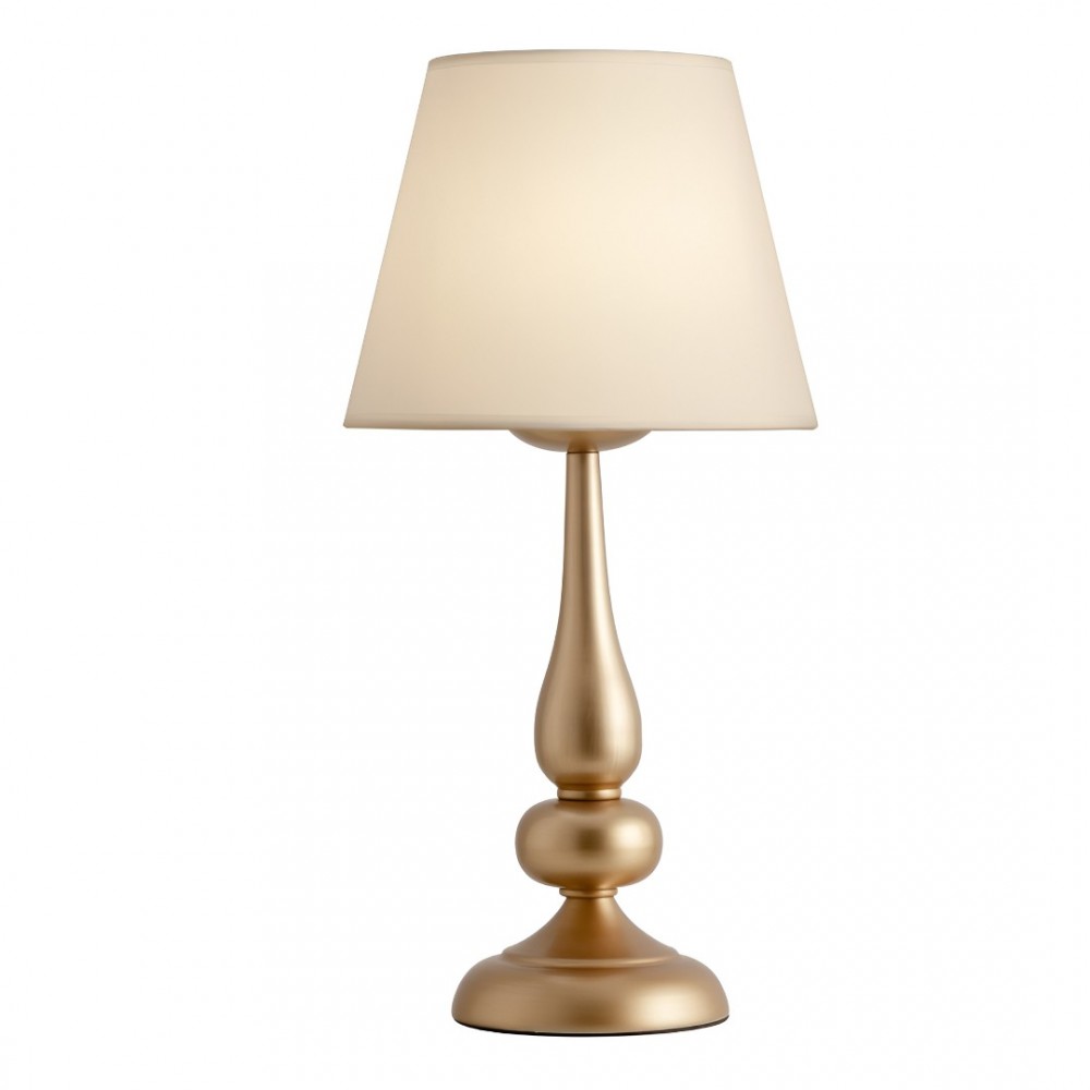 Table lamp Incanti Elizee, metal, fabric, bronze, 1XE14, H.45 cm