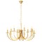 Chandelier Incanti Elisir, metal, brass, 12XE14, D.92 cm