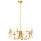 Chandelier Incanti Elisir, metal, brass, 8XE14, D.72 cm