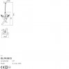 Suspension Incanti Galea, metal, matt black/antique brass, 4XE27, D.25 cm