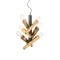 Suspension Incanti Galea, metal, matt black/antique brass, 6XE27, D.30 cm