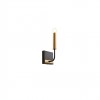 Wall lamp Incanti Konig, metal, matt black/antique brass, 1XE14, H.27 cm